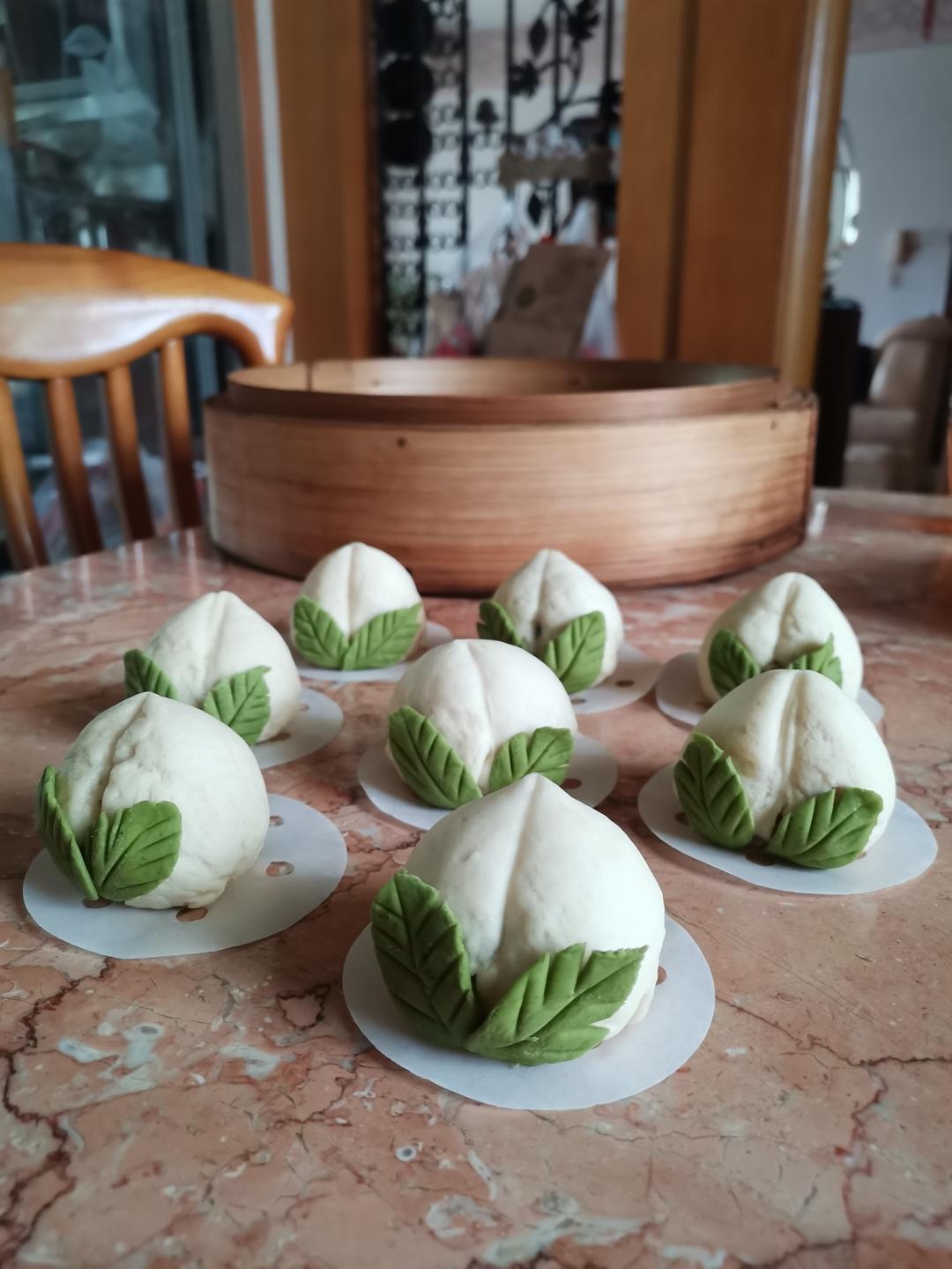 【寿桃包】中国人最传统的生日蛋糕，好惊艳！