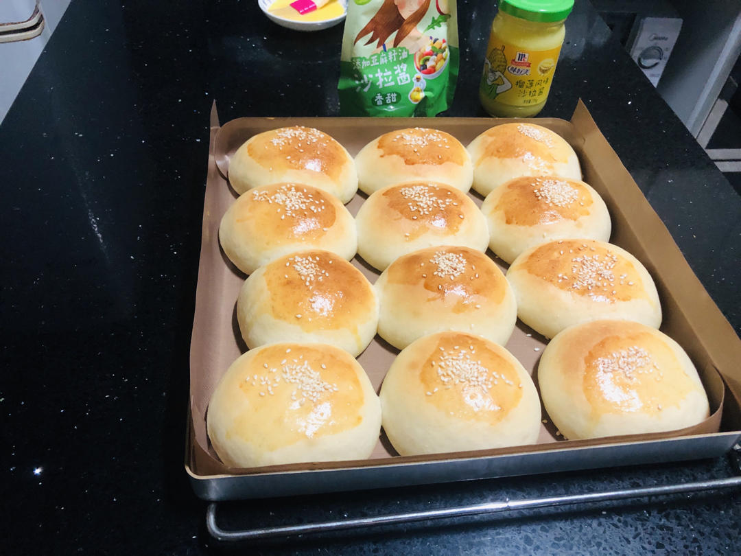 奶黄小餐包-一次发酵超好吃（附快手奶黄馅制作方法）