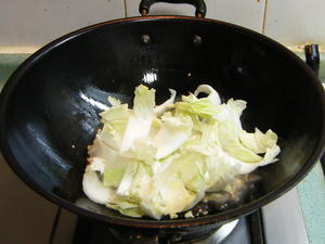 白菜肉末粉丝煲的做法 步骤5
