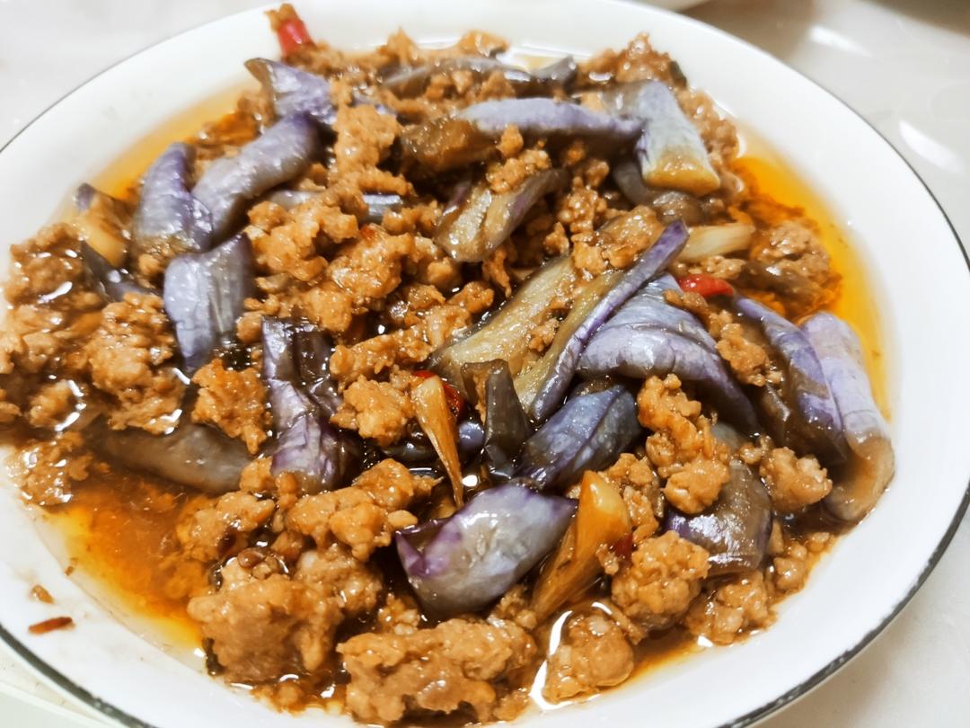 红烧肉沫茄子