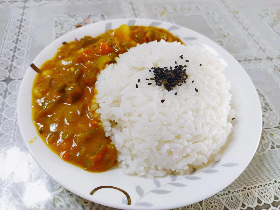素咖喱饭