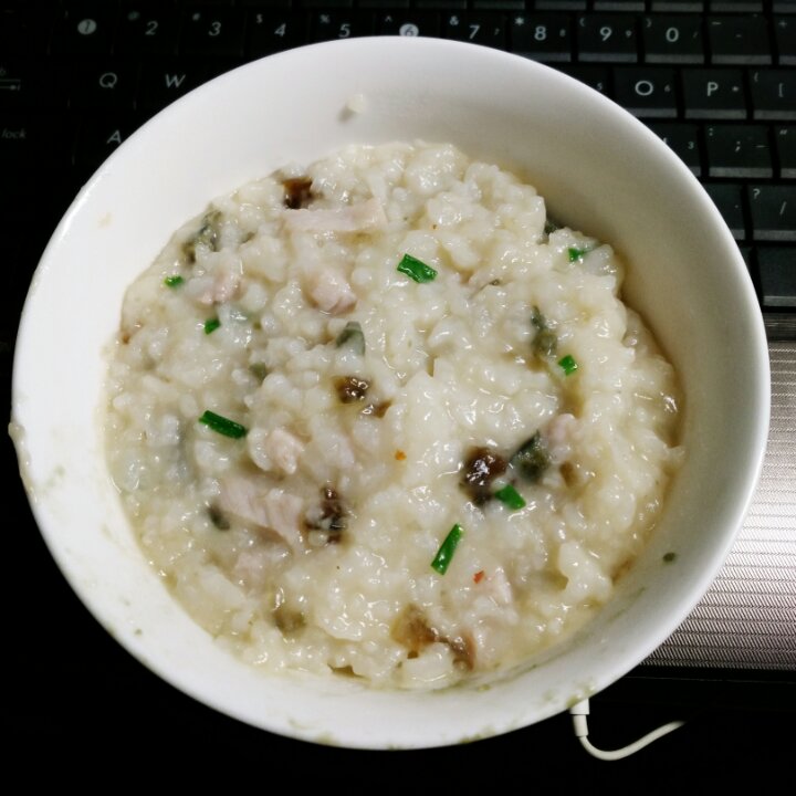 电饭煲版皮蛋瘦肉粥