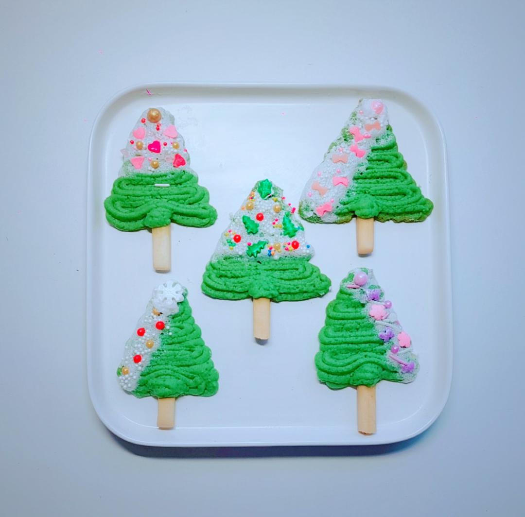 无需打发❗️超简单的圣诞树曲奇