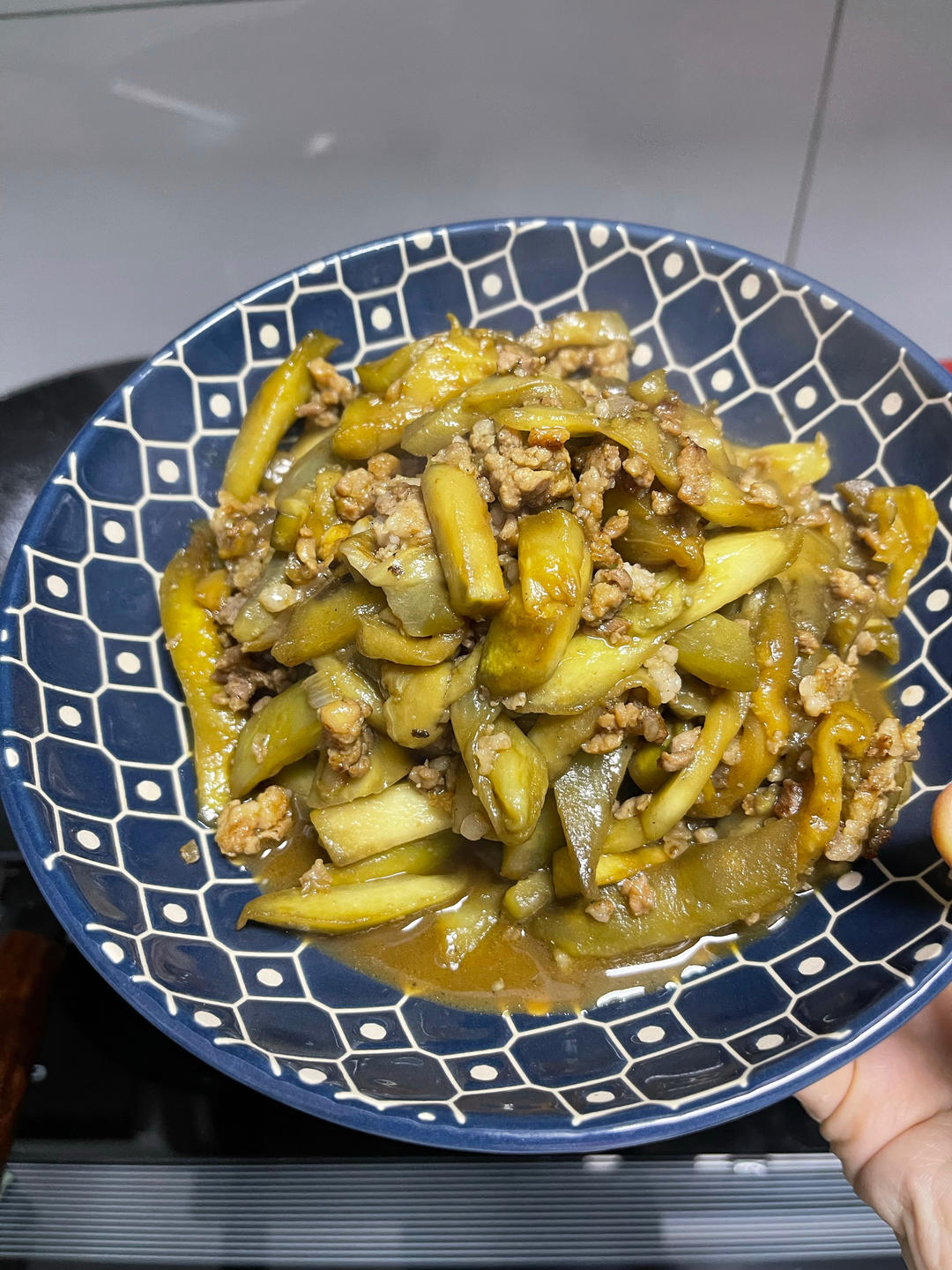 超级下饭酱香味肉末茄子
