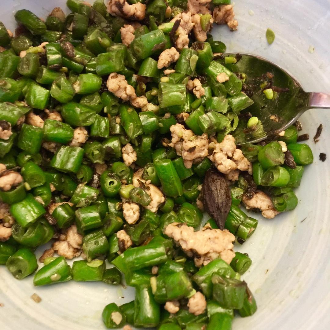 干煸榄菜肉末豆角