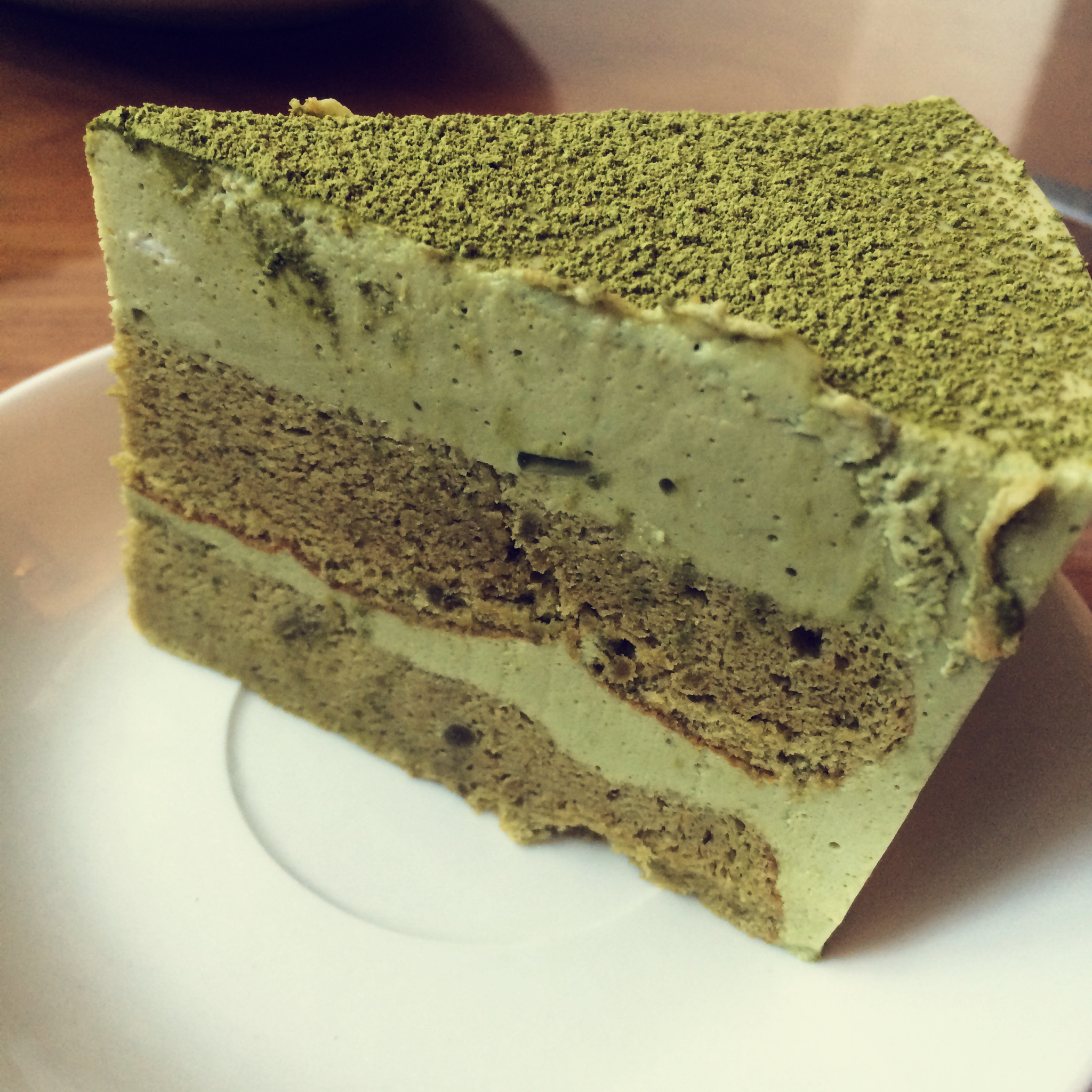 抹茶双享慕斯