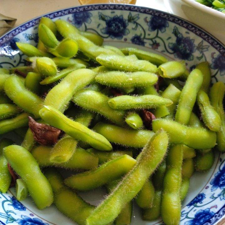 煮毛豆—不会变色版
