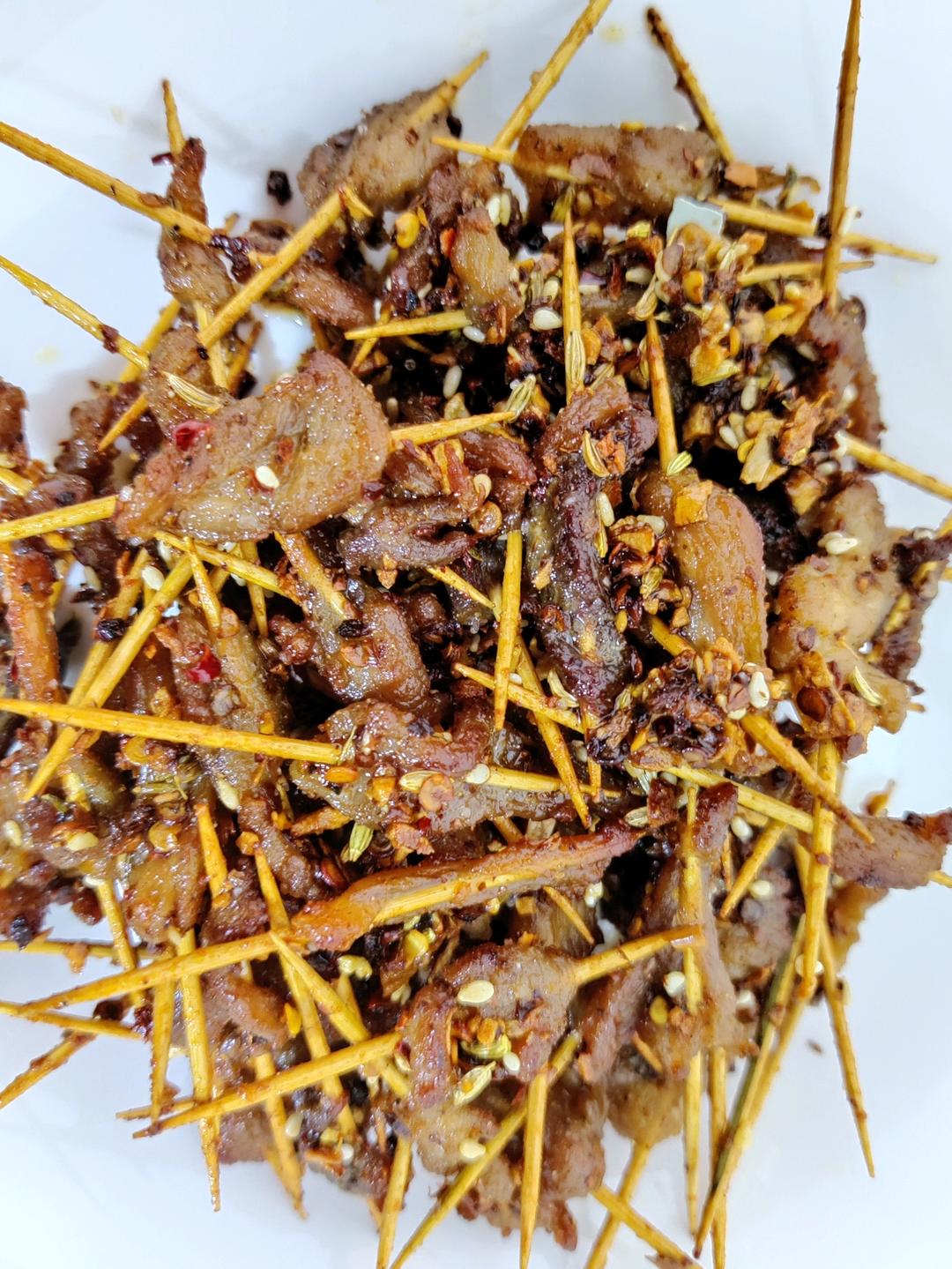 好吃到没朋友的牙签肉