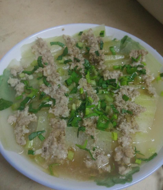 肉末蒸冬瓜