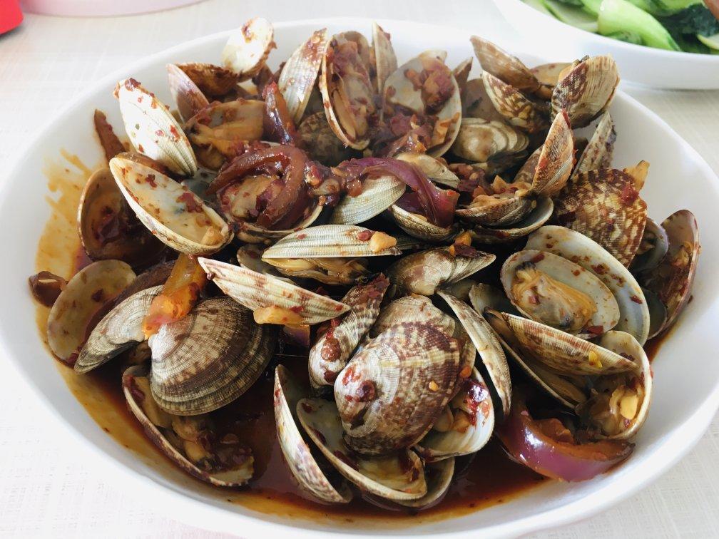 5分钟快手菜❗️秒杀路边摊爆炒花甲～好吃到爆