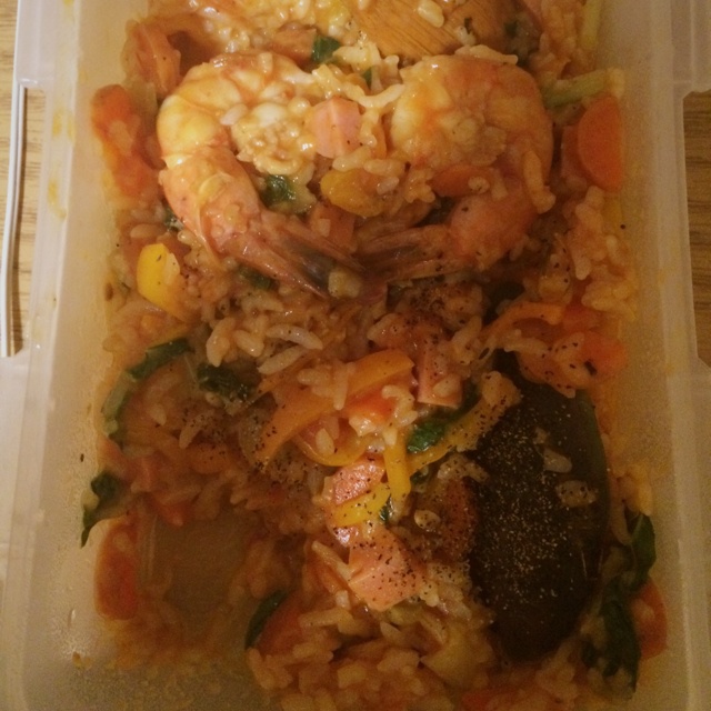 黄金海鲜炒饭
