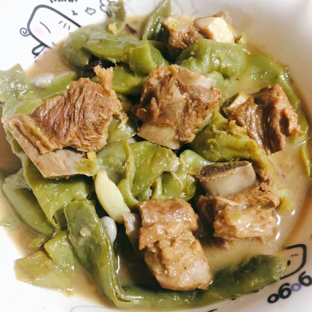 东北排骨炖豆角