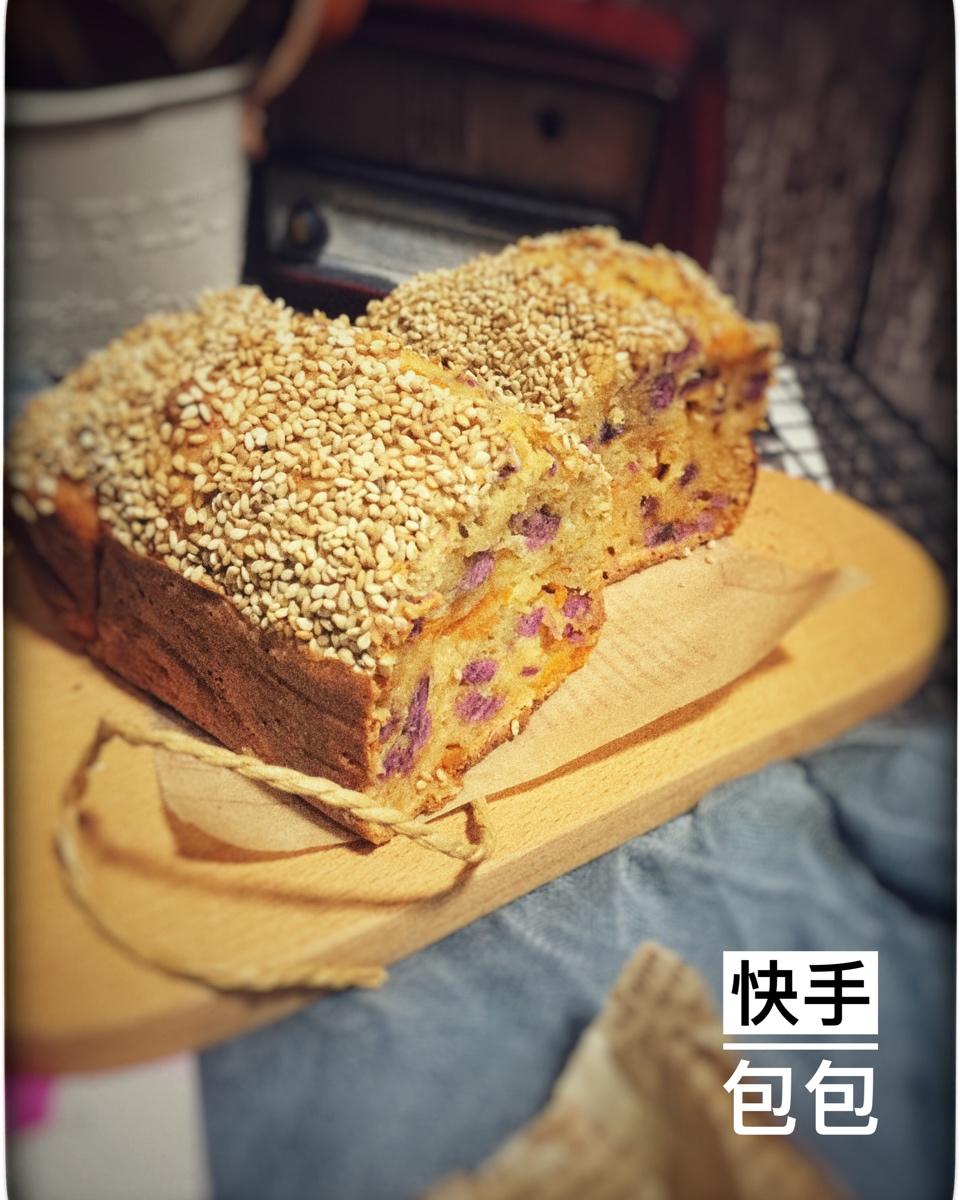 紫薯银耳快手面包丨健康·烘焙