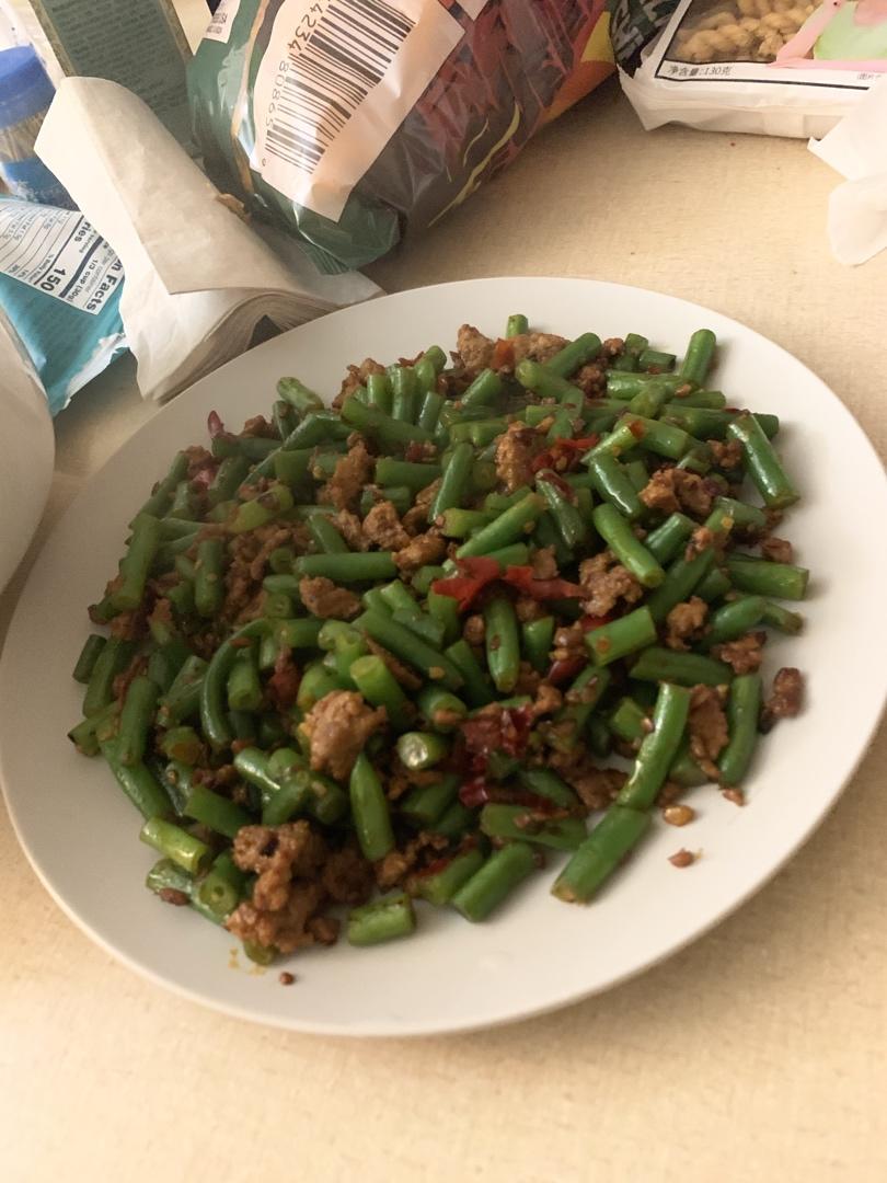 下饭菜—肉沫炒豇豆丁