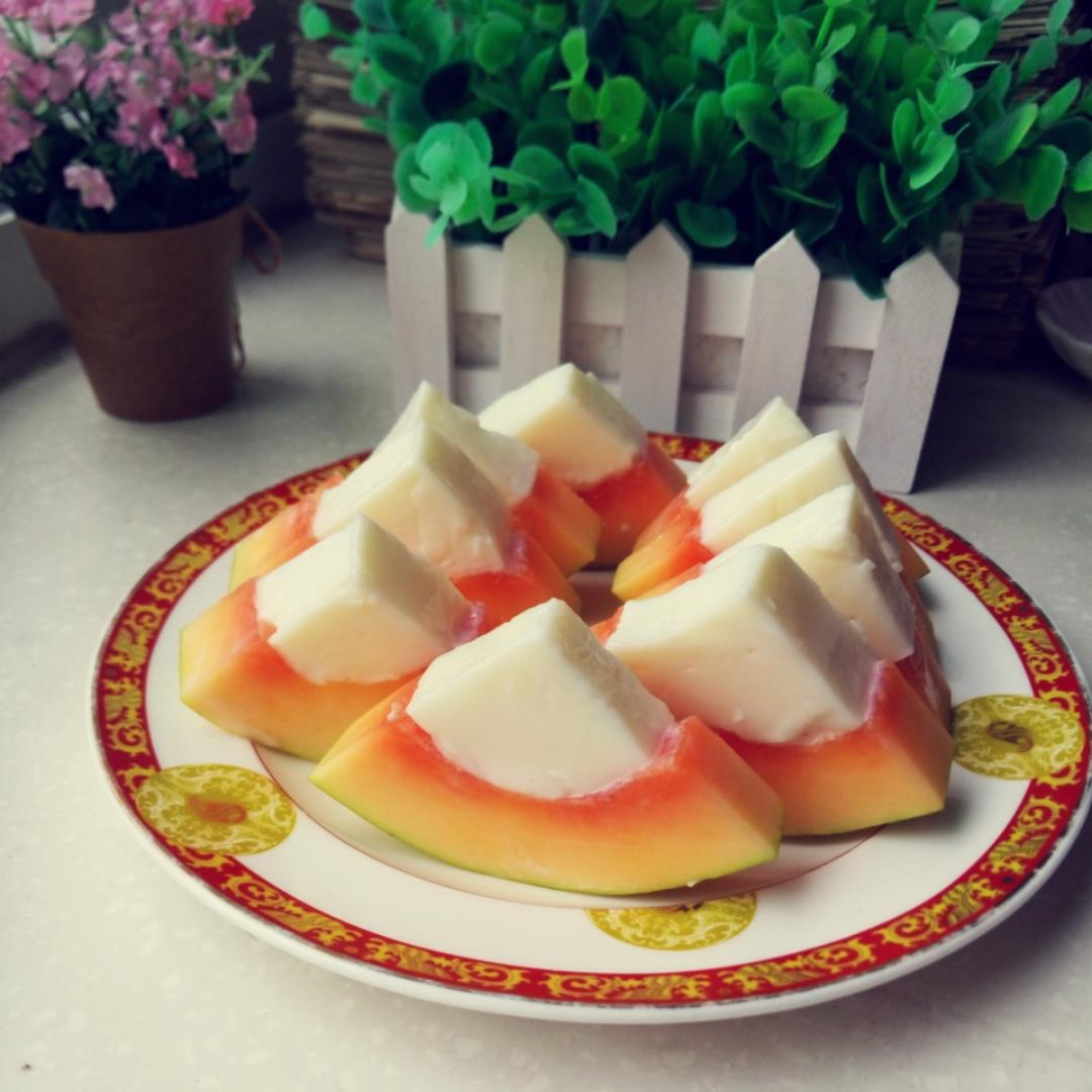 木瓜椰奶冻
