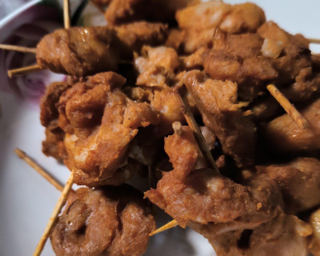 正大半成品牙签肉的做法