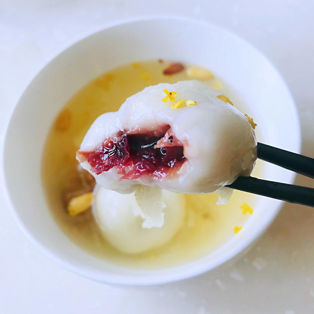 小小勺儿做的玫瑰汤圆