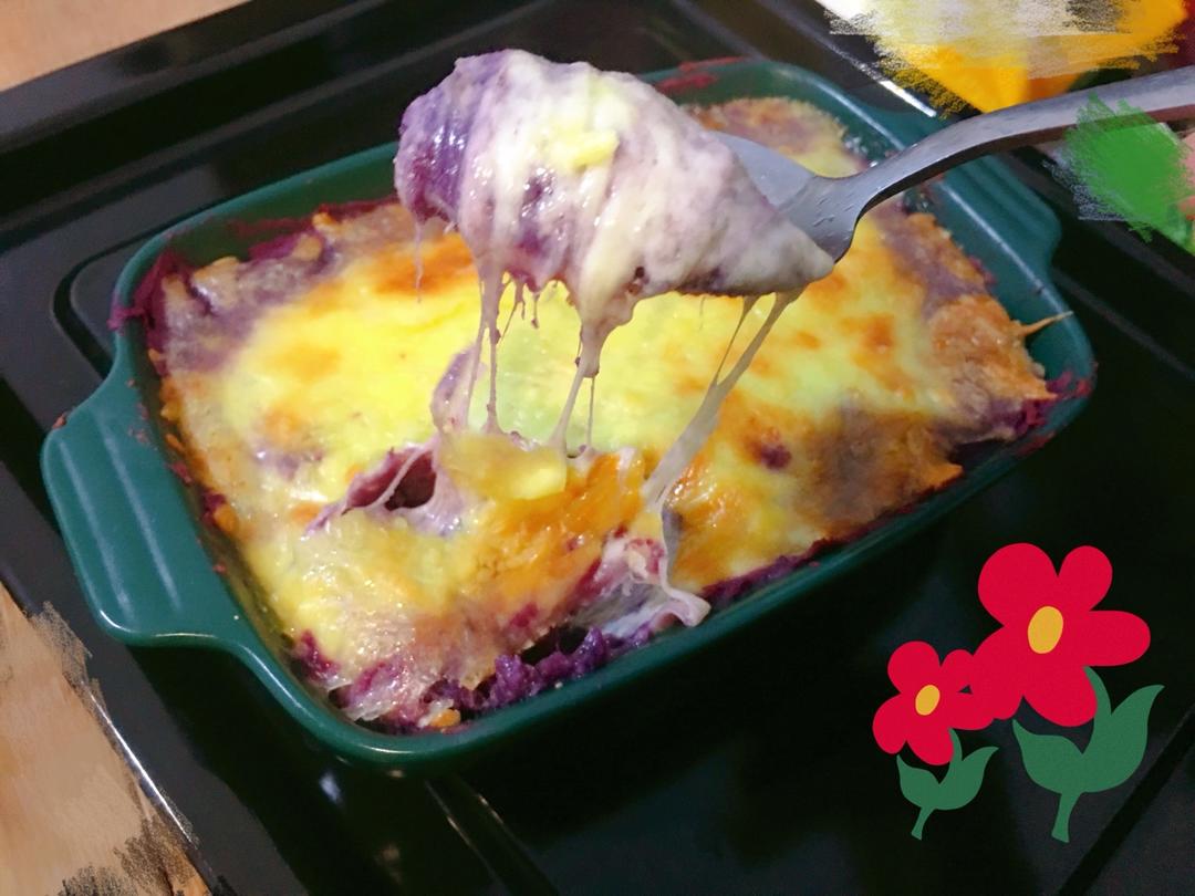 惜朝181做的芝士焗紫薯