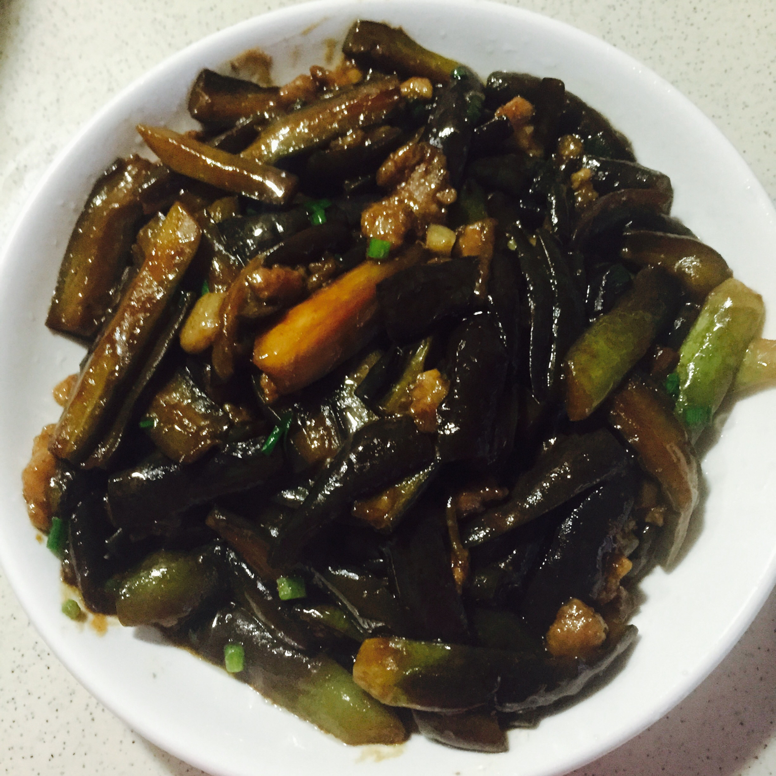 老丁的私房菜-油焖茄子