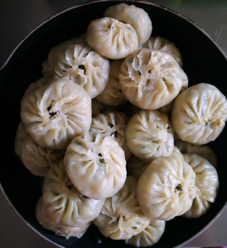 猪肉圆白菜包子馅。