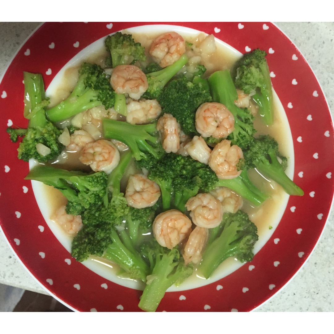 西兰花炒虾仁