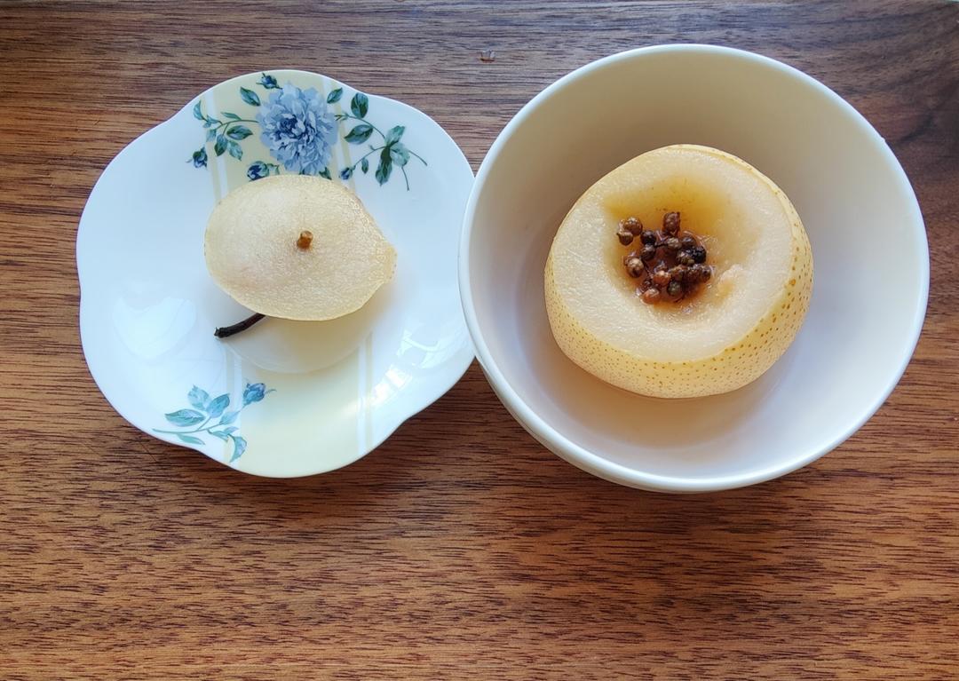 久咳就吃它  花椒炖梨