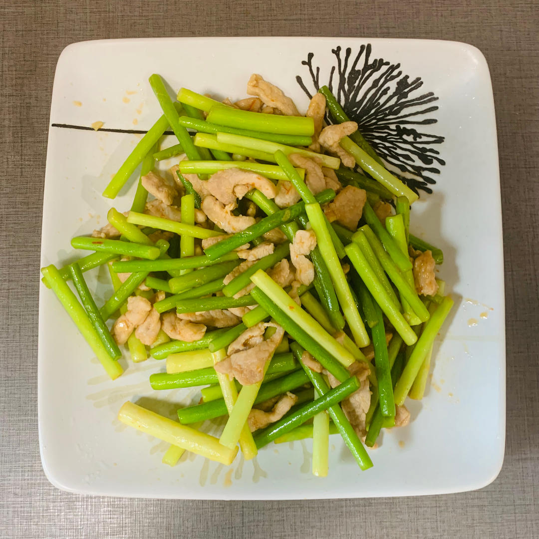 蒜薹炒肉丝