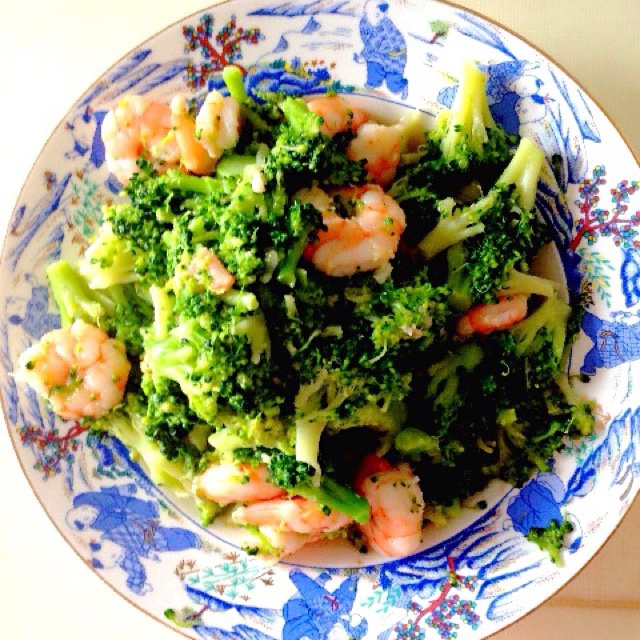 西兰花炒虾仁