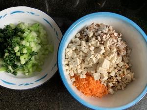 香菇青菜包子（素食）的做法 步骤2
