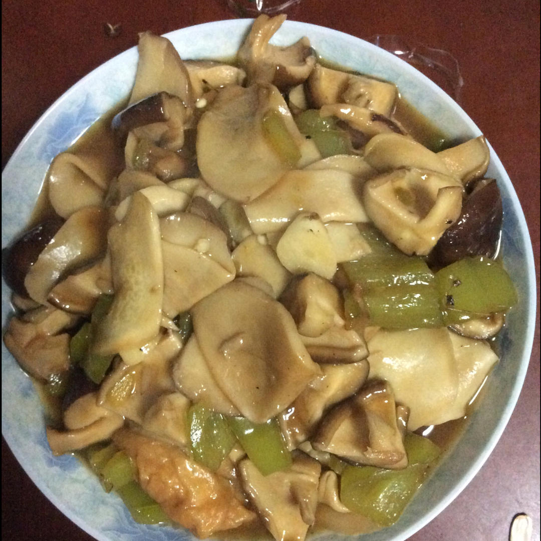 蚝油双菇面筋
