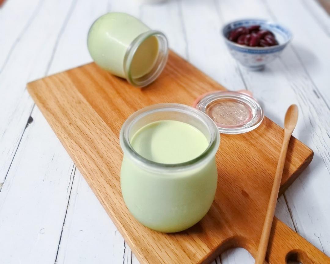抹茶蜜豆布丁的做法
