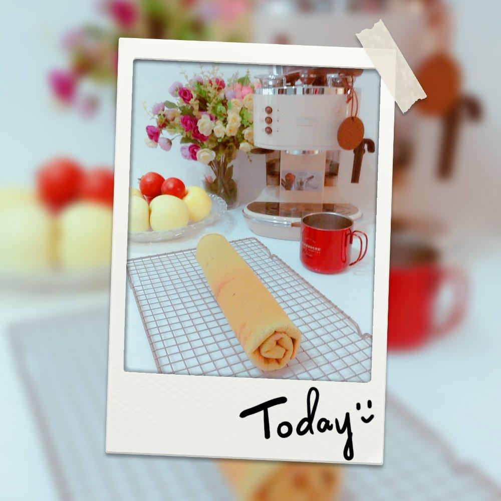 抹茶戚风蛋糕卷