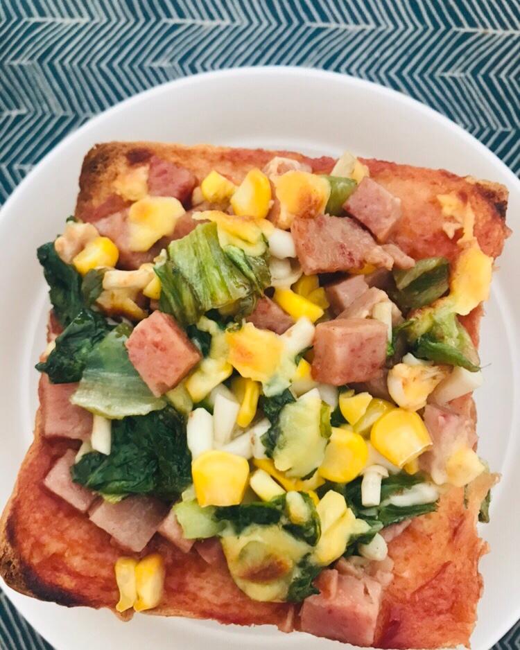 一人份吐司披萨【最好吃的披萨·快手营养早餐】