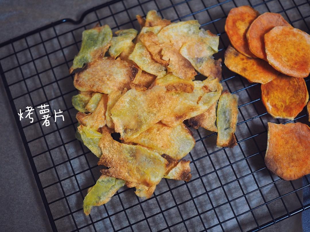 有薯片口感的烤地瓜片~超级酥脆！