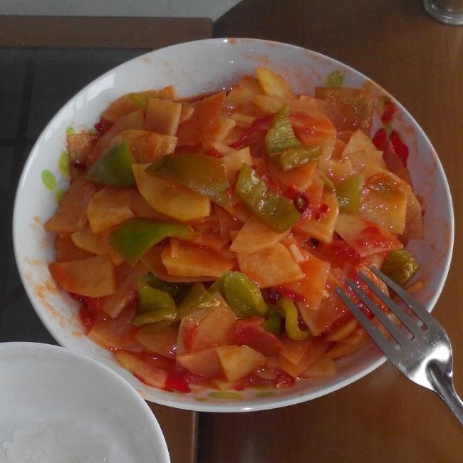 西红柿土豆片的做法