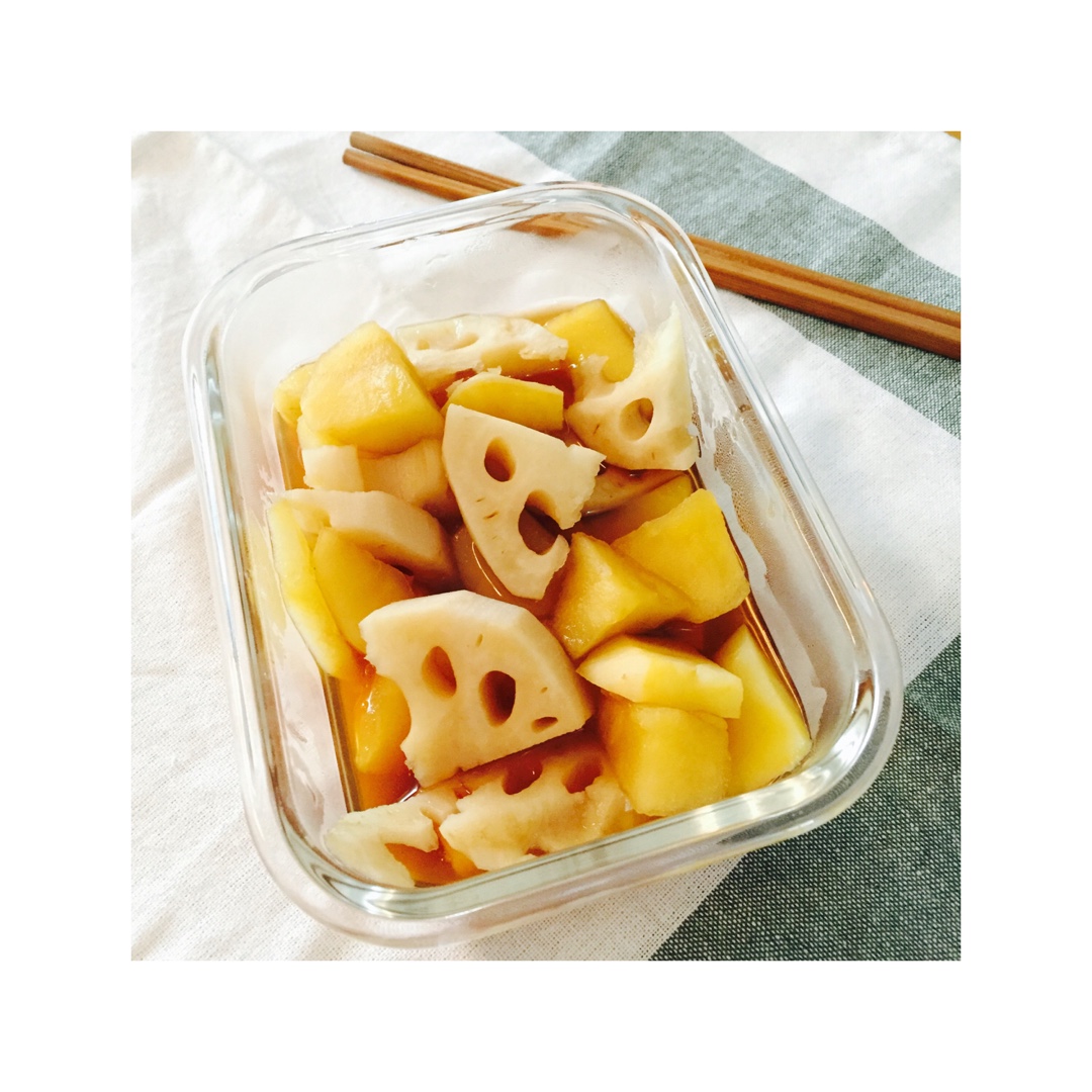 肉桂红糖莲藕苹果甜汤（吃藕吧！秋日补肺养血“圣品”）