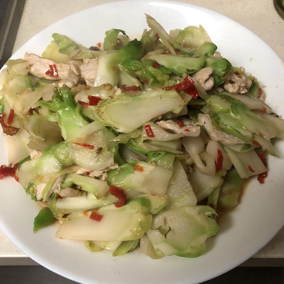 儿菜炒肉的做法