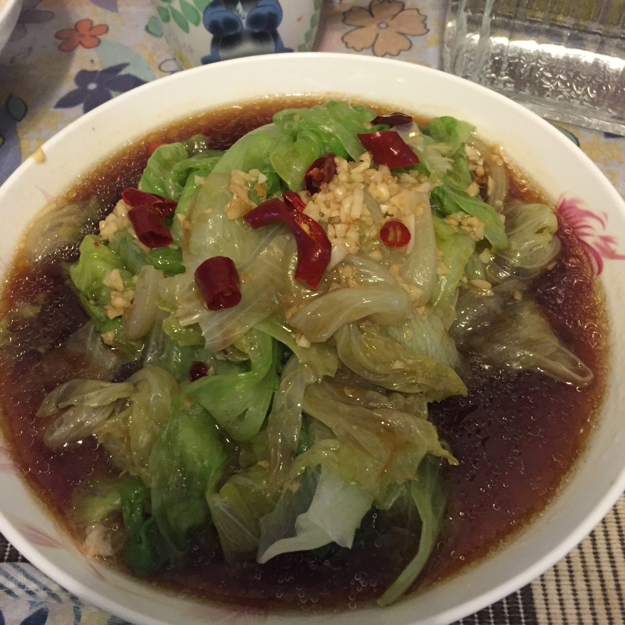 白灼西生菜