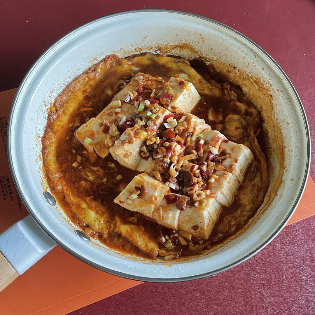 香辣抱蛋豆腐