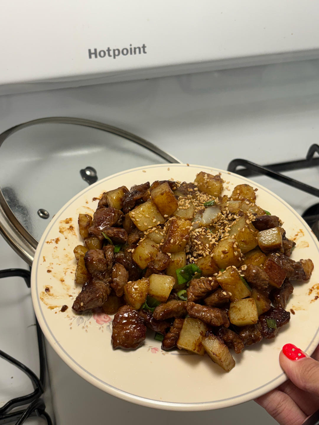 煎土豆牛肉
