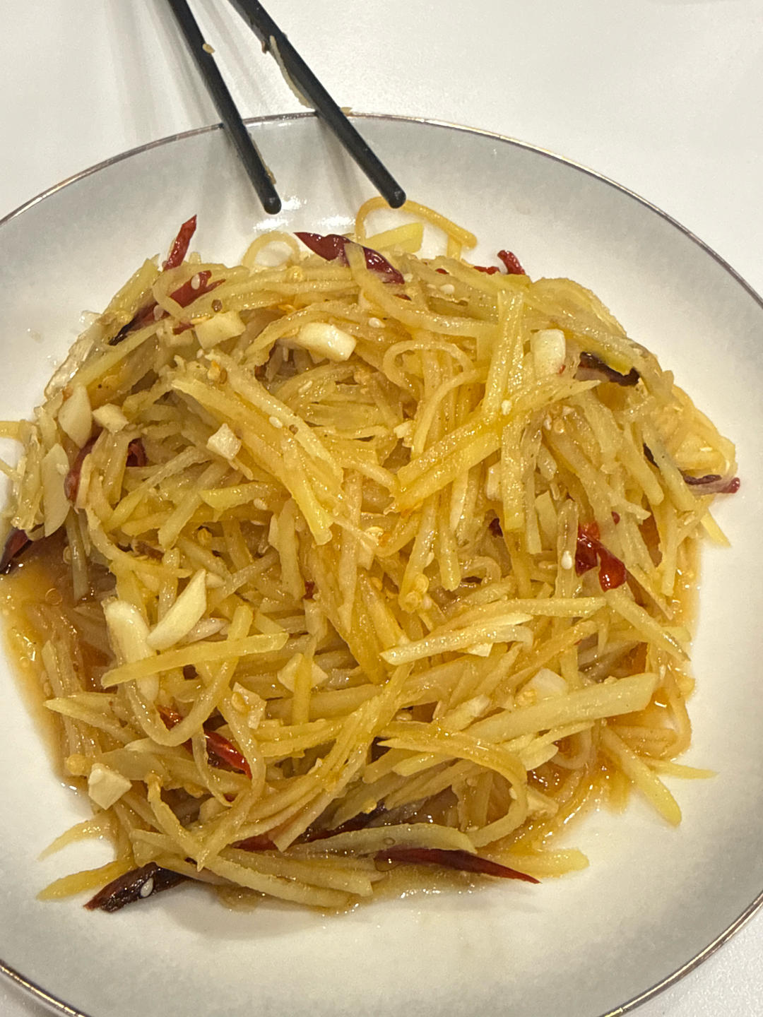 炝拌土豆丝（炎宝爱吃饭版本）