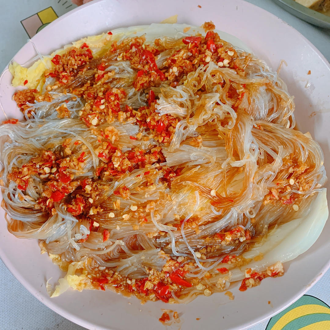 everedison做的蒜蓉粉丝蒸娃娃菜