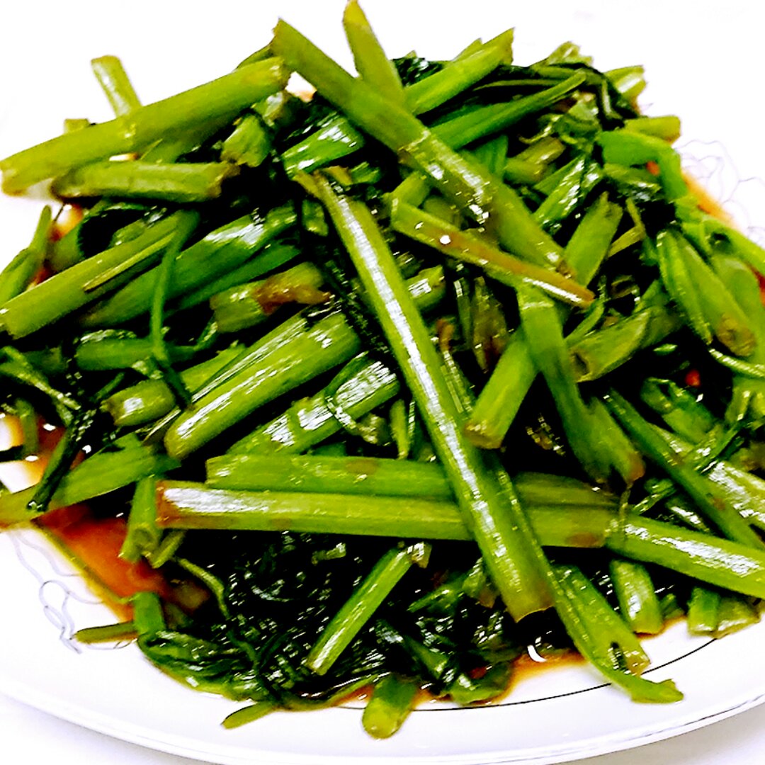 溜达爱美食做的腐乳空心菜