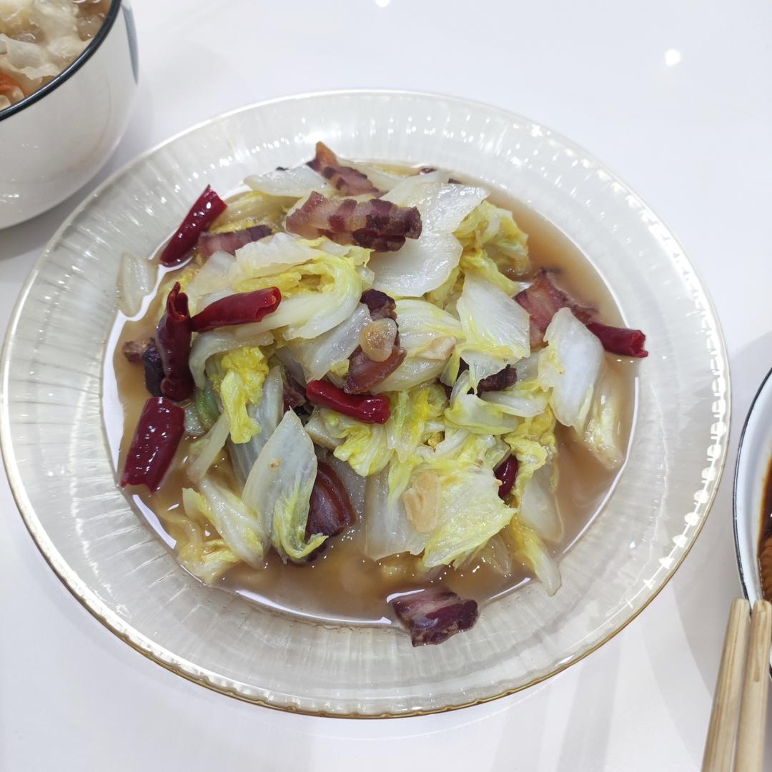大白菜炒腊肉