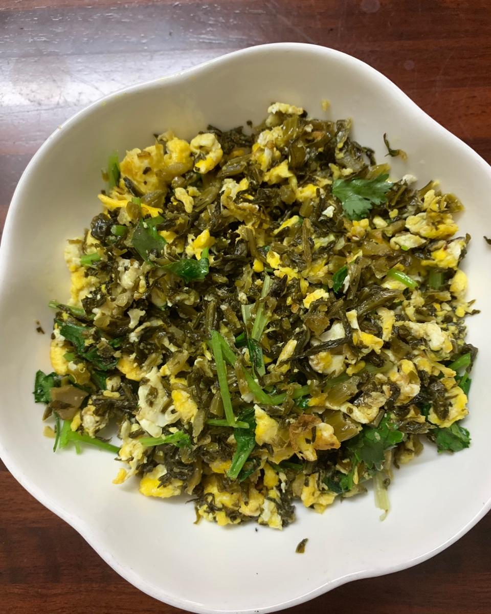 雪菜炒鸡蛋