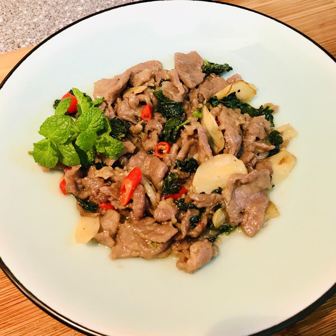 薄荷炒牛肉——荤菜界的小清新