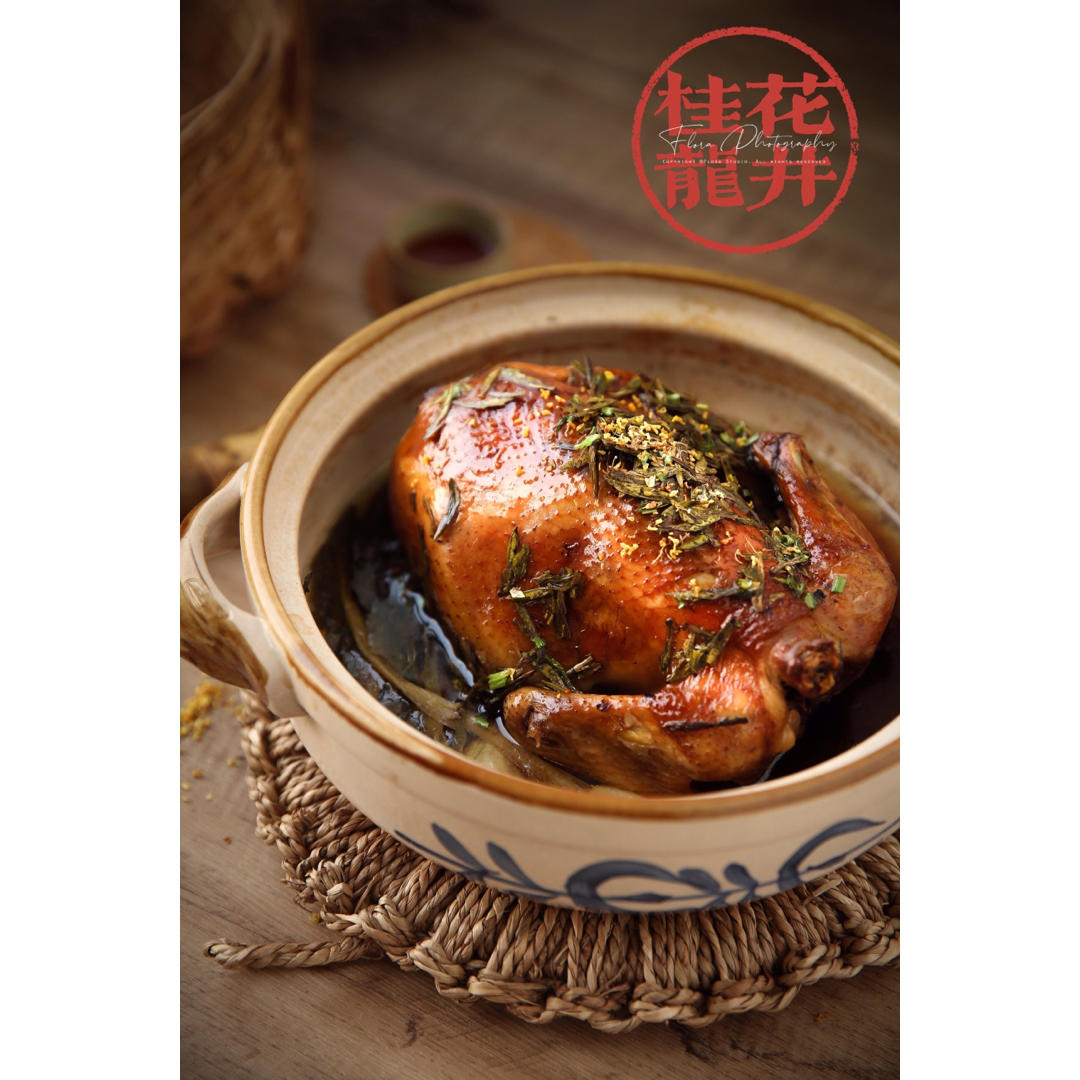 龙井桂花茶香鸡