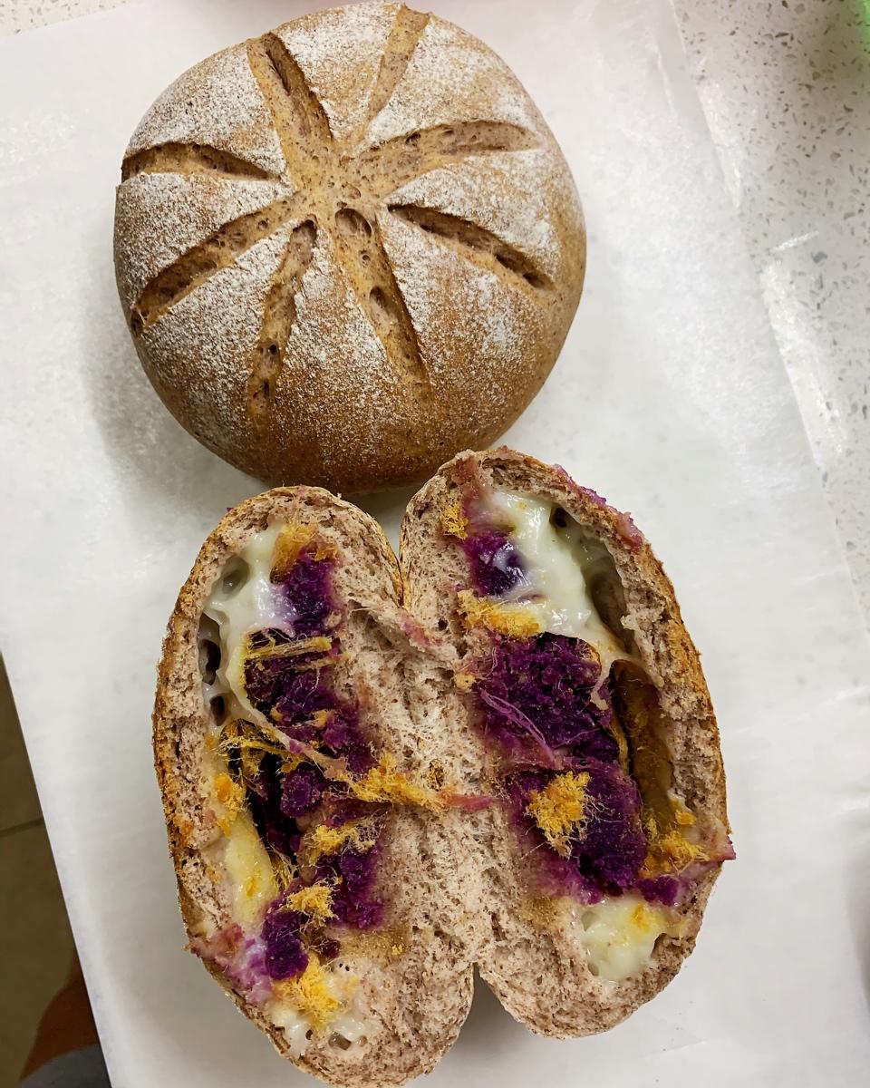 梦幻紫麻薯软欧包