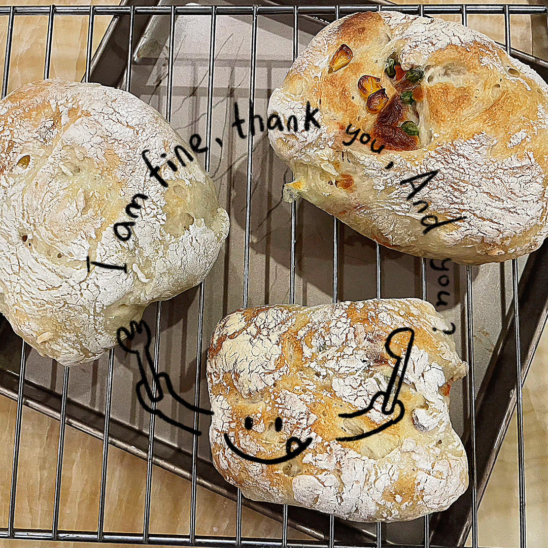 【ciabatta】家庭版恰巴塔，软乎乎的拖鞋面包