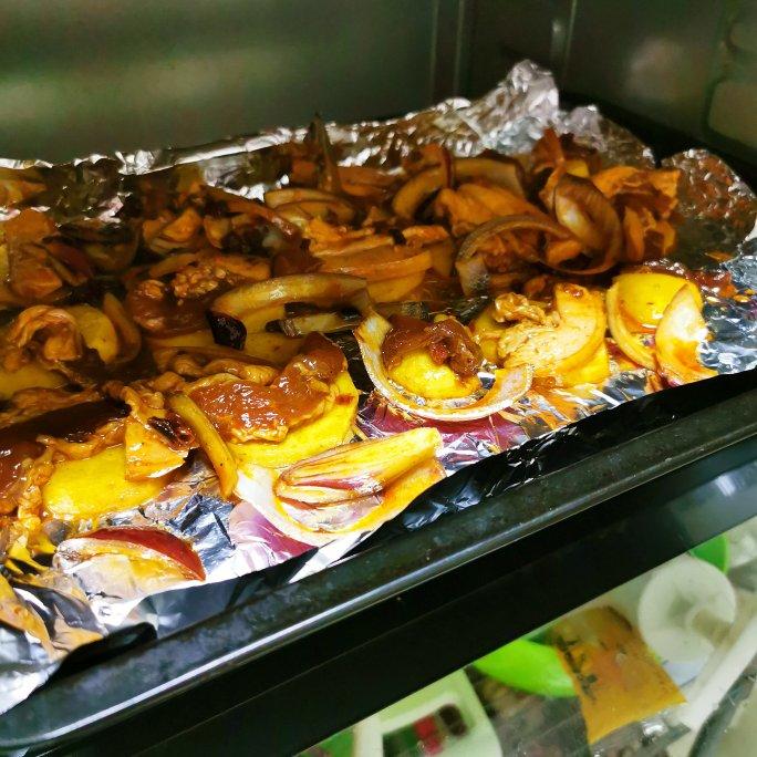 烤箱版土豆烤五花肉